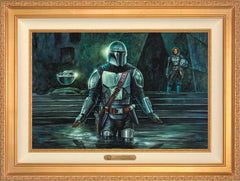 The Mandalorian™ - This is the Way Wall Art by Thomas Kinkade Studios Estate Edition Canvas 18" x 27" Antique Gold