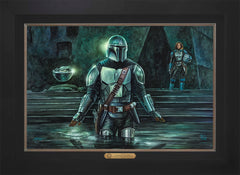The Mandalorian™ - This is the Way Wall Art by Thomas Kinkade Studios Estate Edition Canvas 18" x 27" Modern Black
