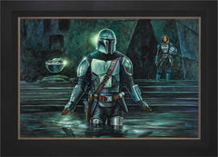 The Mandalorian™ - This is the Way Wall Art by Thomas Kinkade Studios Standard Number Canvas 24" x 36" Modern Black