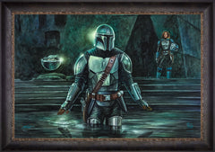 The Mandalorian™ - This is the Way Wall Art by Thomas Kinkade Studios Standard Number Canvas 24" x 36" Cabernet