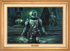 The Mandalorian™ - This is the Way Wall Art by Thomas Kinkade Studios Estate Edition Canvas 24" x 36" Antique Gold