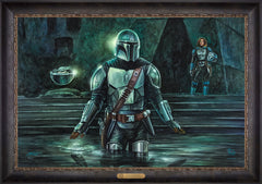 The Mandalorian™ - This is the Way Wall Art by Thomas Kinkade Studios Estate Edition Canvas 24" x 36" Cabernet