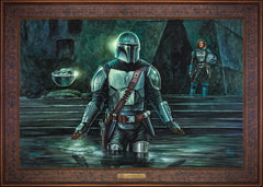 The Mandalorian™ - This is the Way Wall Art by Thomas Kinkade Studios Estate Edition Canvas 24" x 36" Gallery Bronze