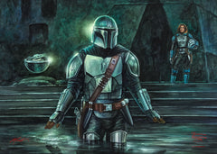 The Mandalorian™ - This is the Way Wall Art by Thomas Kinkade Studios Canvas Gallery Wrap 10" x 14" Unframed