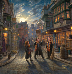 Harry Potter™ Diagon Alley™ Wall Art by Thomas Kinkade Studios Canvas Gallery Wrap 14" x 14" Unframed