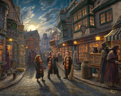 Harry Potter™ Diagon Alley™ Wall Art by Thomas Kinkade Studios Canvas Gallery Wrap 24" x 30" Unframed