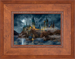 Harry Potter™ Hogwarts™ Castle Wall Art by Thomas Kinkade Studios Standard Number Canvas 12" x 18" Rustic Andalucian