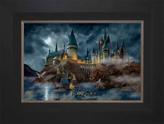 Harry Potter™ Hogwarts™ Castle Wall Art by Thomas Kinkade Studios Standard Number Canvas 12" x 18" Modern Black