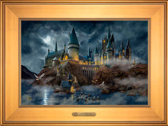 Harry Potter™ Hogwarts™ Castle Wall Art by Thomas Kinkade Studios Estate Edition Canvas 12" x 18" Gallery Gold