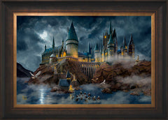 Harry Potter™ Hogwarts™ Castle Wall Art by Thomas Kinkade Studios Standard Number Canvas 18" x 27" Estate Bronze