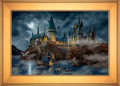 Harry Potter™ Hogwarts™ Castle Wall Art by Thomas Kinkade Studios Standard Number Canvas 18" x 27" Gallery Gold