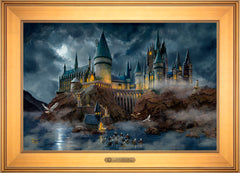 Harry Potter™ Hogwarts™ Castle Wall Art by Thomas Kinkade Studios Estate Edition Canvas 18" x 27" Gallery Gold