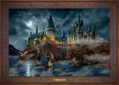 Harry Potter™ Hogwarts™ Castle Wall Art by Thomas Kinkade Studios Estate Edition Canvas 24" x 36" Gallery Bronze