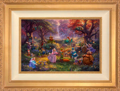 Disney Robin Hood Wall Art by Thomas Kinkade Studios Standard Number Canvas 12" x 18" Antique Gold