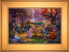 Disney Robin Hood Wall Art by Thomas Kinkade Studios Standard Number Canvas 12" x 18" Gallery Gold