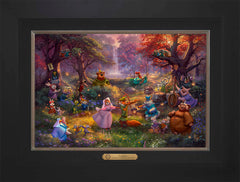 Disney Robin Hood Wall Art by Thomas Kinkade Studios Estate Edition Canvas 12" x 18" Modern Black