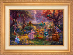 Disney Robin Hood Wall Art by Thomas Kinkade Studios Standard Number Canvas 18" x 27" Antique Gold