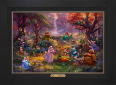 Disney Robin Hood Wall Art by Thomas Kinkade Studios Estate Edition Canvas 18" x 27" Modern Black