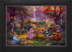 Disney Robin Hood Wall Art by Thomas Kinkade Studios Standard Number Canvas 24" x 36" Modern Black