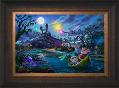 Disney The Rescuers Wall Art by Thomas Kinkade Studios Standard Number Canvas 12" x 18" Estate Bronze