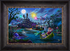 Disney The Rescuers Wall Art by Thomas Kinkade Studios Standard Number Canvas 12" x 18" Cabernet