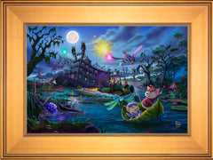 Disney The Rescuers Wall Art by Thomas Kinkade Studios Standard Number Canvas 12" x 18" Gallery Gold