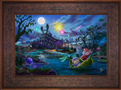 Disney The Rescuers Wall Art by Thomas Kinkade Studios Standard Number Canvas 12" x 18" Gallery Bronze