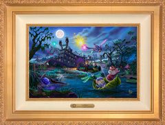 Disney The Rescuers Wall Art by Thomas Kinkade Studios Estate Edition Canvas 12" x 18" Antique Gold