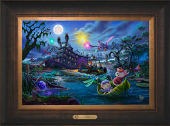 Disney The Rescuers Wall Art by Thomas Kinkade Studios Estate Edition Canvas 12" x 18" Estate Bronze