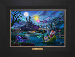 Disney The Rescuers Wall Art by Thomas Kinkade Studios Estate Edition Canvas 12" x 18" Modern Black