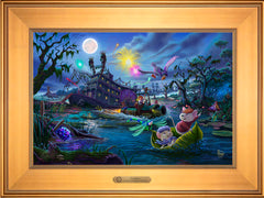 Disney The Rescuers Wall Art by Thomas Kinkade Studios Estate Edition Canvas 12" x 18" Gallery Gold