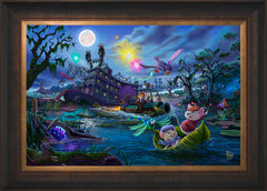 Disney The Rescuers Wall Art by Thomas Kinkade Studios Standard Number Canvas 18" x 27" Estate Bronze