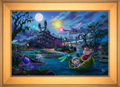 Disney The Rescuers Wall Art by Thomas Kinkade Studios Standard Number Canvas 18" x 27" Gallery Gold