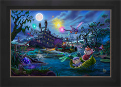 Disney The Rescuers Wall Art by Thomas Kinkade Studios Standard Number Canvas 24" x 36" Modern Black