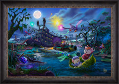 Disney The Rescuers Wall Art by Thomas Kinkade Studios Standard Number Canvas 24" x 36" Cabernet