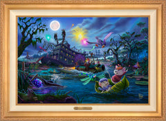 Disney The Rescuers Wall Art by Thomas Kinkade Studios Estate Edition Canvas 24" x 36" Antique Gold