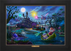 Disney The Rescuers Wall Art by Thomas Kinkade Studios Estate Edition Canvas 24" x 36" Modern Black