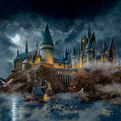 Harry Potter™ Hogwarts™ Castle Wall Art by Thomas Kinkade Studios Canvas Gallery Wrap 14" x 14" Unframed