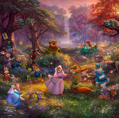 Disney Robin Hood Wall Art by Thomas Kinkade Studios Canvas Gallery Wrap 14" x 14" Unframed