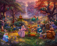 Disney Robin Hood Wall Art by Thomas Kinkade Studios Canvas Gallery Wrap 24" x 30" Unframed