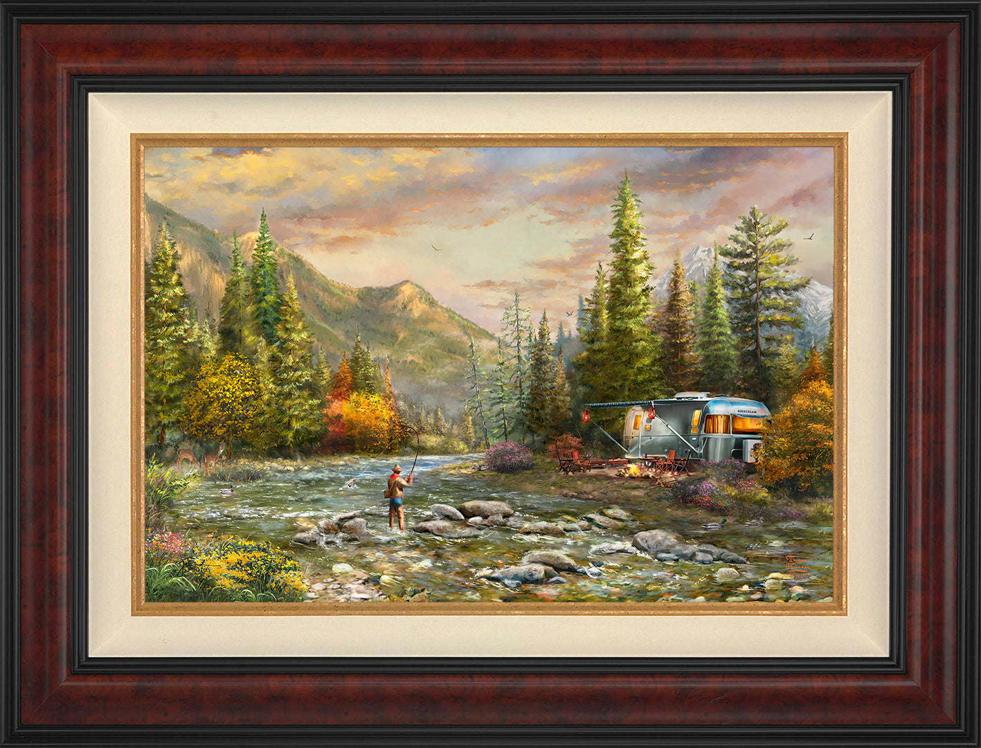 Living the Dream Airstream® I Wall Art by Thomas Kinkade Studios Standard Number Canvas 18