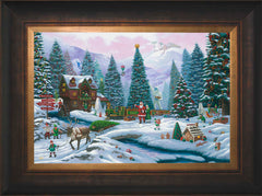 Christmas Tree Forest Wall Art by Zac Kinkade Standard Number Canvas 12" x 18" Estate Bronze