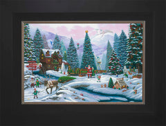 Christmas Tree Forest Wall Art by Zac Kinkade Standard Number Canvas 12" x 18" Modern Black