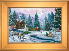 Christmas Tree Forest Wall Art by Zac Kinkade Standard Number Canvas 12" x 18" Gallery Gold