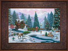 Christmas Tree Forest Wall Art by Zac Kinkade Standard Number Canvas 12" x 18" Gallery Bronze