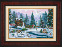 Christmas Tree Forest Wall Art by Zac Kinkade Standard Number Canvas 18" x 27" Gallery Burl