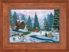 Christmas Tree Forest Wall Art by Zac Kinkade Standard Number Canvas 18" x 27" Rustic Andalucian