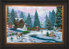 Christmas Tree Forest Wall Art by Zac Kinkade Standard Number Canvas 18" x 27" Estate Bronze