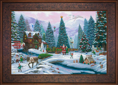 Christmas Tree Forest Wall Art by Zac Kinkade Standard Number Canvas 18" x 27" Gallery Bronze