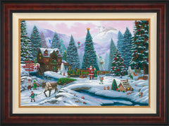 Christmas Tree Forest Wall Art by Zac Kinkade Standard Number Canvas 24" x 36" Gallery Burl